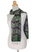 Silk scarf, 'Green Wilderness' - Tie Dye Scarf from Thailand (image 2c) thumbail