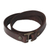 Leather wrap bracelet, 'Enigma in Brown' - Leather wrap bracelet (image 2b) thumbail