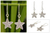 Silver dangle earrings, 'Karen Star Leaf' - Silver dangle earrings thumbail