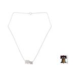 Sterling silver pendant necklace, 'Family Love' - Hand Crafted Silver Elephant Pendant Necklace