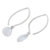Quartz dangle earrings, 'Majestic Ice' - Sterling Silver and Quartz Dangle Earrings (image 2b) thumbail