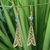 Gold vermeil labradorite filigree earrings, 'Chiang Rai Chic' - Gold vermeil labradorite filigree earrings (image 2) thumbail