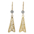 Gold vermeil labradorite filigree earrings, 'Chiang Rai Chic' - Gold vermeil labradorite filigree earrings thumbail