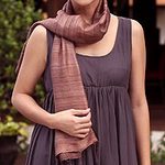 Unique Silk Scarf from Thailand, 'Bold Spice'