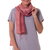 Silk scarf, 'Bold Rose' - Pink Silk Scarf thumbail