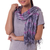 Tie-dyed scarf, 'Smoky Rose' - Tie Dye Scarf from Thailand