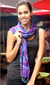 Tie-dyed scarf, 'Smoky Lily' - Hand Made Tie-dyed Scarf thumbail