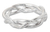 Sterling silver band ring, 'Intertwining' - Hand Crafted Modern Sterling Silver Band Ring thumbail