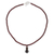 Garnet and smoky quartz necklace, 'Red Carpet' - Beaded Garnet Necklace from Thailand