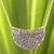 Silver pendant necklace, 'Wishing Moon' - Hand Crafted Silver Pendant Necklace (image 2) thumbail