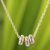 Sterling silver flower necklace, 'Thai Serenade' - Fair Trade Floral Sterling Silver Pendant Necklace (image 2) thumbail