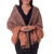 Silk shawl, 'Bold Spice' - Handcrafted Thai Silk Patterned Shawl thumbail