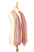 Silk shawl, 'Bold Rose' - Handcrafted Silk Shawl (image 2d) thumbail