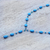 Beaded Y necklace, 'Gumdrops' - Hand Crafted Turquoise coloured Y Necklace (image 2b) thumbail