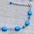 Beaded Y necklace, 'Gumdrops' - Hand Crafted Turquoise coloured Y Necklace (image 2c) thumbail
