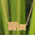 Gold vermeil pendant necklace, 'Family Love' - Gold Vermeil Elephant Necklace thumbail