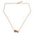 Gold vermeil pendant necklace, 'Family Love' - Gold Vermeil Elephant Necklace