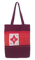 Cotton shoulder bag, 'Purple Geometry Stars' - Cotton Shoulder Bag Handmade in Thailand