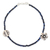 Lapis lazuli beaded bracelet, 'Hill Tribe River' - Hill Tribe Silver and Lapis Lazuli Bracelet thumbail