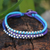 Silver accent braided bracelet, 'Cool Thai River' - Hill Tribe Silver Braided Bracelet thumbail