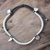 Silver charm bracelet, 'Loving Hearts' - Silver charm bracelet