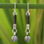 Silver dangle earrings, 'Floral Bud' - Silver dangle earrings
