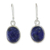 Lapis lazuli dangle earrings, 'Majestic Blue' - Thai Sterling Silver and Lapis Lazuli Earrings (image 2a) thumbail