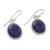 Lapis lazuli dangle earrings, 'Majestic Blue' - Thai Sterling Silver and Lapis Lazuli Earrings (image 2c) thumbail