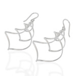 Sterling silver dangle earrings, 'Chiang Mai Chimes' - Modern Sterling Silver Dangle Earrings