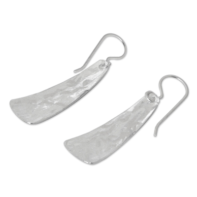 Sterling silver dangle earrings, 'Siam Monoliths' - Modern Sterling Silver Dangle Earrings