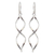 Sterling silver dangle earrings, 'Infinito' - Modern Sterling Silver Dangle Earrings from Thailand (image 2a) thumbail