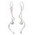 Sterling silver dangle earrings, 'Movement' - Modern Sterling Silver Dangle Earrings (image 2a) thumbail