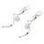 Sterling silver dangle earrings, 'Movement' - Modern Sterling Silver Dangle Earrings (image 2b) thumbail