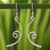 Sterling silver dangle earrings, 'Thai Life' - Sterling Silver Dangle Earrings thumbail
