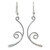 Sterling silver dangle earrings, 'Thai Life' - Sterling Silver Dangle Earrings (image 2a) thumbail