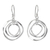Sterling silver dangle earrings, 'Twirling' - Sterling Silver Dangle Earrings (image 2a) thumbail