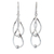 Sterling silver dangle earrings, 'Fabulous' - Hand Made Modern Sterling Silver Dangle Earrings thumbail