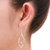 Sterling silver dangle earrings, 'Fabulous' - Hand Made Modern Sterling Silver Dangle Earrings (image 2c) thumbail