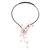 Cultured pearl and rose quartz choker, 'Gorgeous Blossom' - Rose Quartz and Pearl Choker thumbail