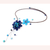 Lapis lazuli choker, 'Gorgeous Blossom' - Artisan Crafted Lapis Lazuli Flower Necklace (image 2b) thumbail