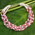 Cultured pearl beaded necklace, 'Snow Cherry' - Beaded Pearl Necklace (image 2) thumbail
