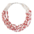 Cultured pearl beaded necklace, 'Snow Cherry' - Beaded Pearl Necklace thumbail