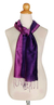 Silk scarf, 'Violet Duality' - Handmade Purple Silk Scarf from Thailand (image 2b) thumbail