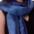 Set de regalo seleccionado - Collar de lapislázuli bolsa de algodón bufanda de seda conjunto de regalo curado