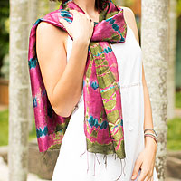 Featured review for Silk scarf, Orchid Illusion