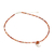 Carnelian pendant necklace, 'Elephantine Charm' - Hand Made Beaded Carnelian Necklace (image 2b) thumbail