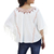 Cotton tunic, 'Exotic White Butterfly' - Women's Cotton Blouse (image 2b) thumbail