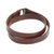 Men's leather wrap bracelet, 'Enigma in Brown' - Men's Artisan Crafted Leather Wrap Bracelet from Thailand (image 2a) thumbail