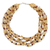 Cultured pearl and citrine beaded necklace, 'Opulent Honey' - Cultured pearl and citrine beaded necklace