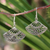 Sterling silver dangle earrings, 'Chiang Mai Breeze' - Floral Sterling Silver Dangle Earrings